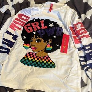 Set of 2 GIRL POWER Medium (youth 10-12) ..